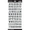 Multipack of 24 - Sticko Alphabet Stickers - Carnival, Black Glitter, 83pcs